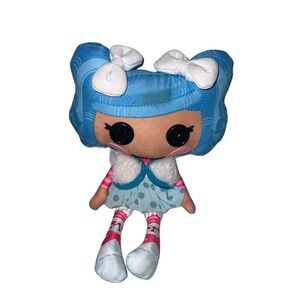 Lalaloopsy Doll Blue Hair Mittens Fluff N Stuff Cloth 9" Button Eyes Stitch Read